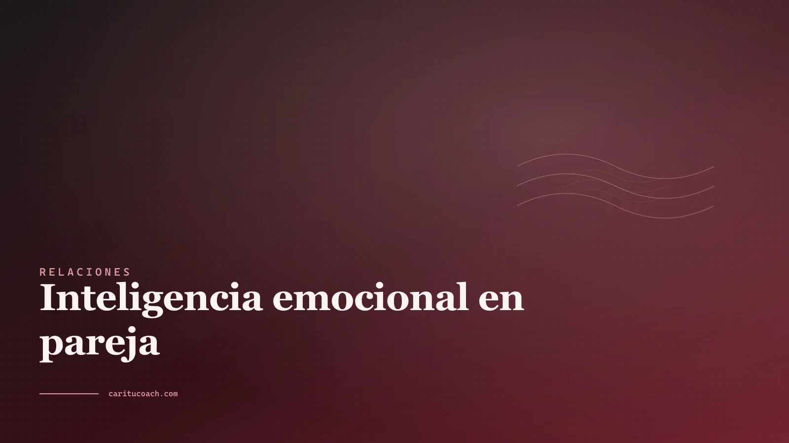 Líneas onduladas entrelazadas representando la conexión emocional entre dos personas en pareja